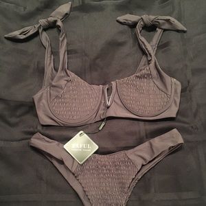 Zaful Shoulder-Tie Swimsuit